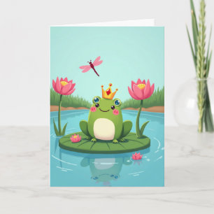 Sweet Fathers Day Frog Prince Card