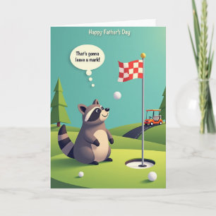 Sweet Fathers Day Golf Course Card