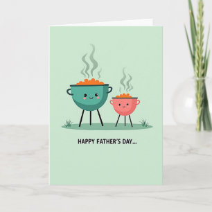 Sweet Fathers Day Grill Friends Card