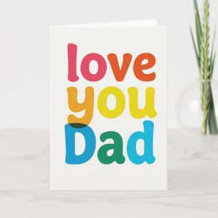 Sweet Fathers Day Illustration Card