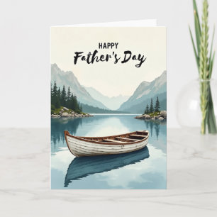 Sweet Fathers Day Mountain Lake Card