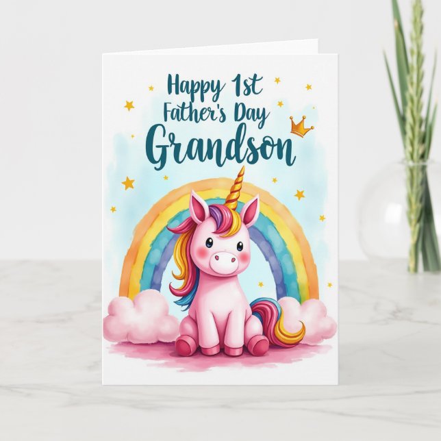 Sweet Fathers Day Mythical Card (Front)