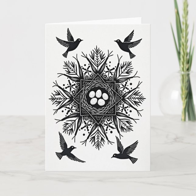 Sweet Fathers Day Nesting Card (Front)