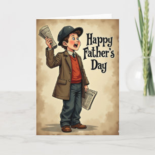 Sweet Fathers Day Newsboy Card
