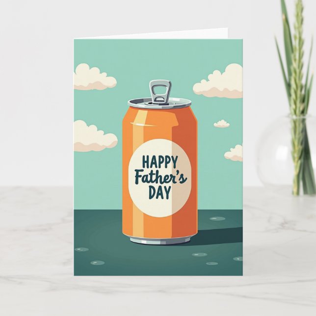 Sweet Fathers Day Orange Card (Front)