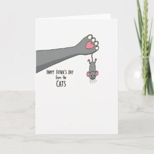 Sweet Fathers Day Paw Card