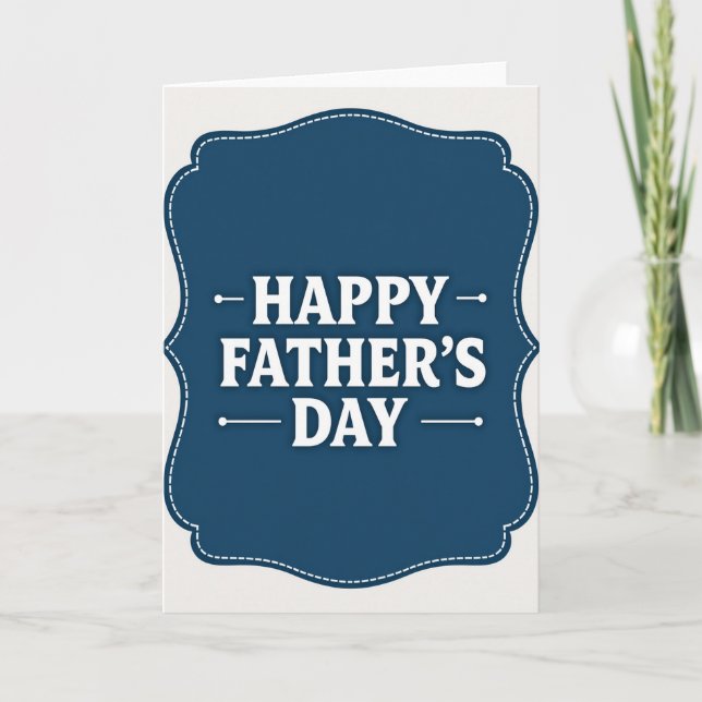 Sweet Fathers Day Plaque Card (Front)
