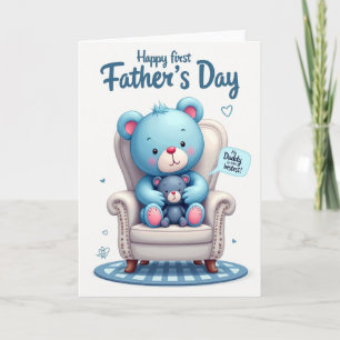 Sweet Fathers Day Plush Hug Card