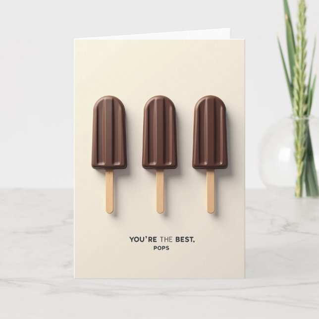 Sweet Fathers Day Pops Card (Front)