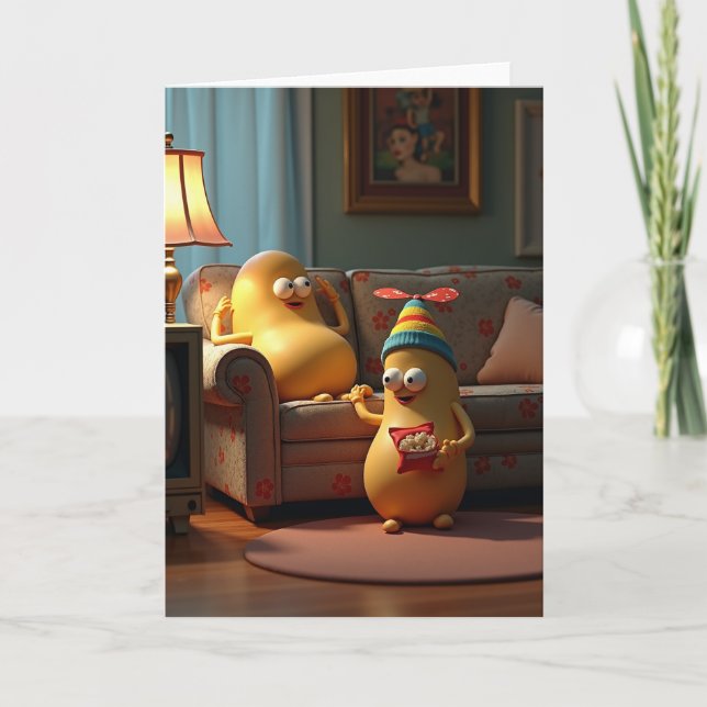 Sweet Fathers Day Propeller Hat Card (Front)