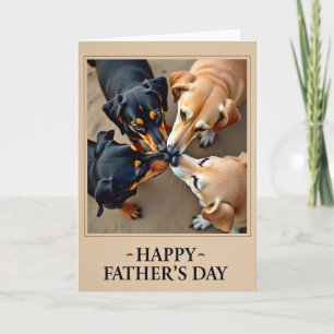Sweet Fathers Day Puppies Card