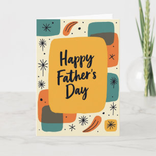 Sweet Fathers Day Retro Art Card