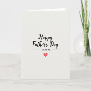 Sweet Fathers Day Script Font Card