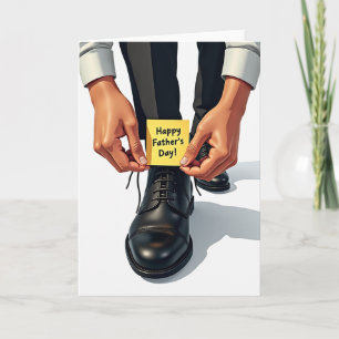 Sweet Fathers Day Shoelace Card