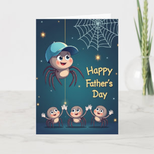 Sweet Fathers Day Spider Card