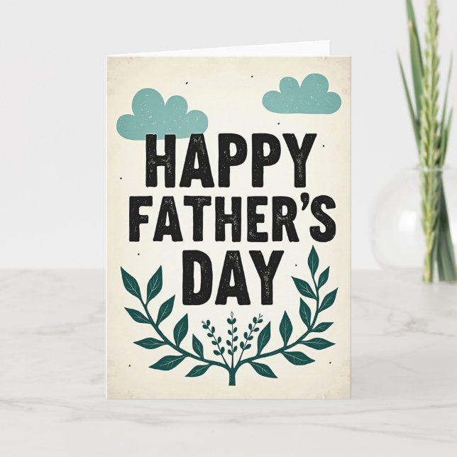 Sweet Fathers Day Stencil Card (Front)