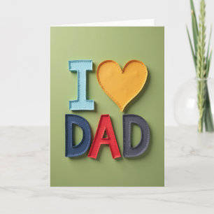 Sweet Fathers Day Stitched Card