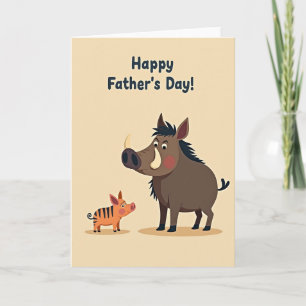 Sweet Fathers Day Swine Card