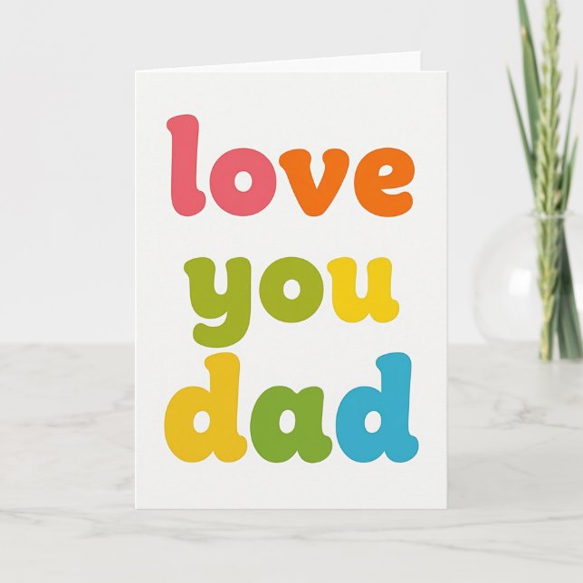 Sweet Fathers Day Type Card (Front)