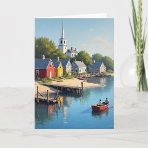 Sweet Fathers Day Village Card
