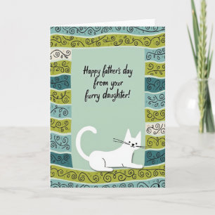 Sweet Fathers Day Vine Border Card