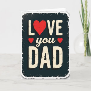 Sweet Fathers Day Vintage Style Card