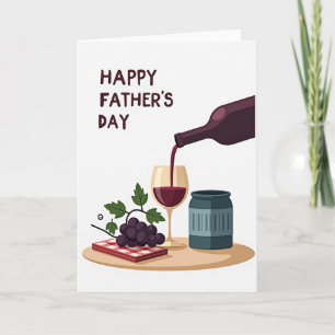 Sweet Fathers Day Wine Card
