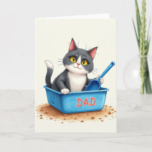 Sweet Feline Dad Fathers Day Card
