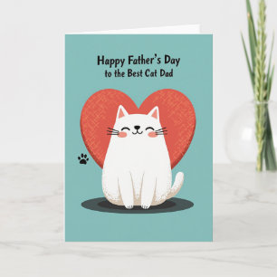 Sweet Feline Fathers Day Card