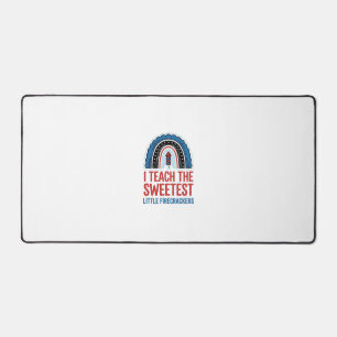 Sweet Firecracker Teacher Vintage Vector Shirt_1 Desk Mat