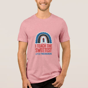 Sweet Firecracker Teacher Vintage Vector Shirt_1 Tri-Blend Shirt