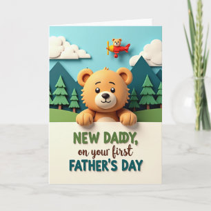 Sweet First Fathers Day Art Card