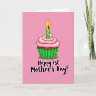 Sweet First Mothers Day Cake Card