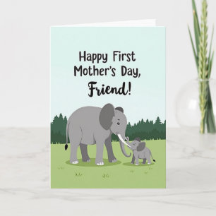 Sweet First Mothers Day Friend Card