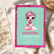 Sweet Flamingo Princess Turning One Birthday