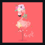 Sweet Flamingo Print<br><div class="desc">The sweet flamingo stands tall.</div>