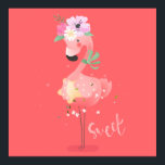 Sweet Flamingo Print<br><div class="desc">The sweet flamingo stands tall.</div>