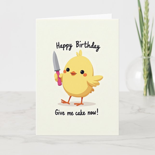 Sweet Fledgling Birthday Card (Front)