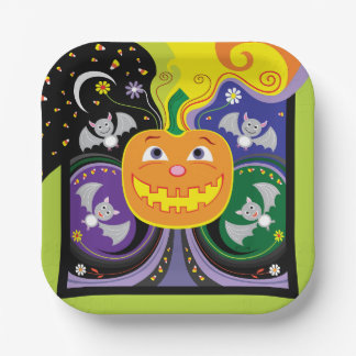 Sweet Flights and Moonlit Nights Paper Plate