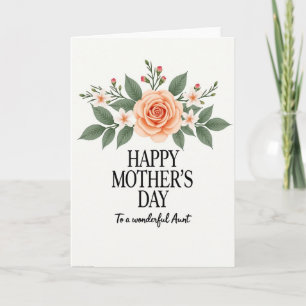 Sweet Floral Aunts Day Card