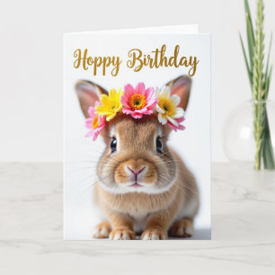 Sweet Floral Creature Birthday Card