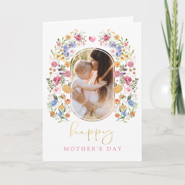 Sweet Floral Garden Mother's Day Card (Front)
