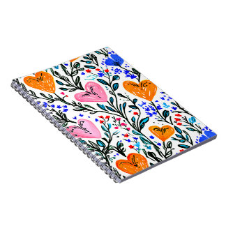 Sweet Floral Heart Notebook