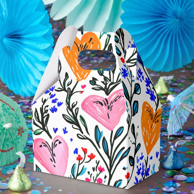 Sweet Floral Hearts Gift Box (Party)