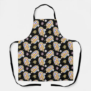 Sweet Floral Ice Cream – Whimsical Summer Pattern Apron
