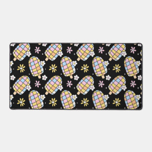 Sweet Floral Ice Cream – Whimsical Summer Pattern Desk Mat