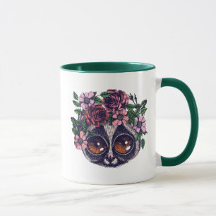 Sweet Floral Lemur Mug