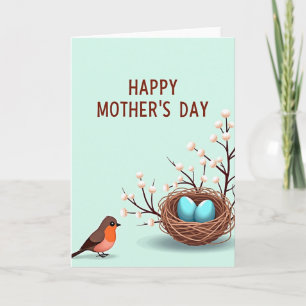 Sweet Floral Mothers Day Nest Card