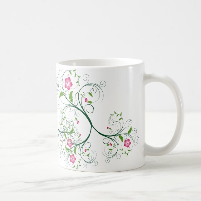 Sweet  Floral Mug (Right)
