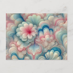 Sweet floral pastel pattern ~ Postcard
